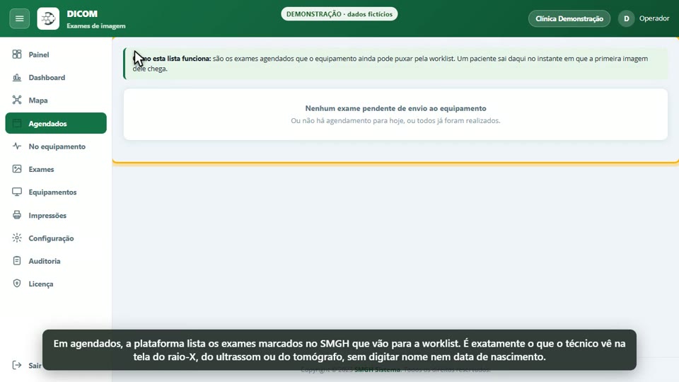 SMGH DICOM: worklist — do agendamento ao equipamento